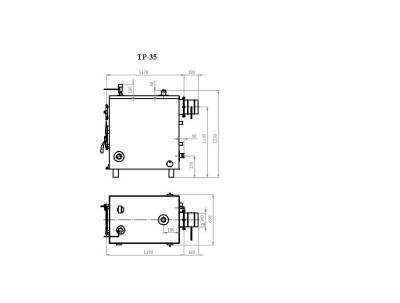 Напольный твердотопливный котел Траян ТР-35-2КТ