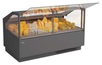 Витрина холодильная среднетемпературная Levin DELLA 250 М 2500х1110х1180 мм (выносной агрегат) без боковин